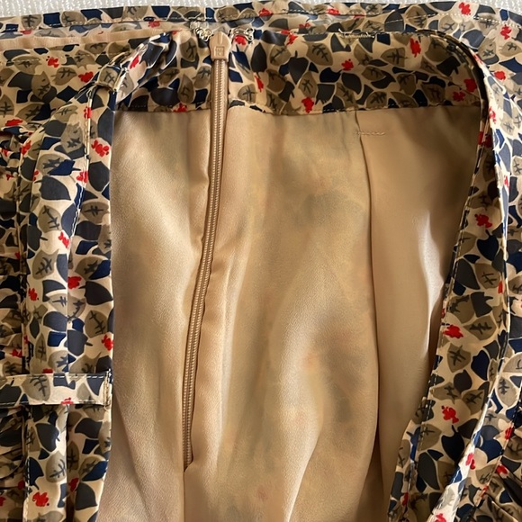 Land's End Canvas Brand Fully Lined Floral Print Mini Skirt - Picture 5 of 7